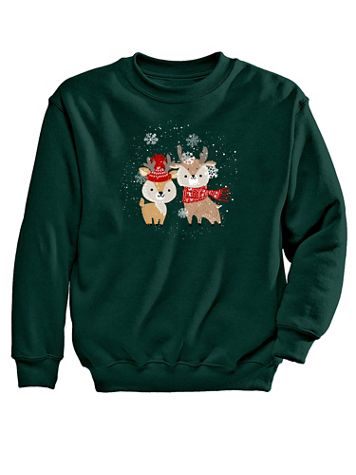 Reindeer Graphic Sweatshirt - Image 1 of 1