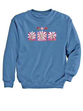 Graphic Sweatshirt-Daisies - Image 1 of 1