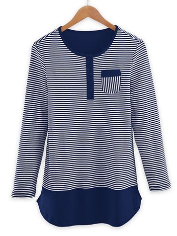 Striped Colorblock Tunic - Image 1 of 1