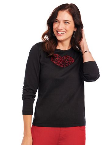 Embroidered Essential Knit Long-Sleeve Tee - Image 3 of 4