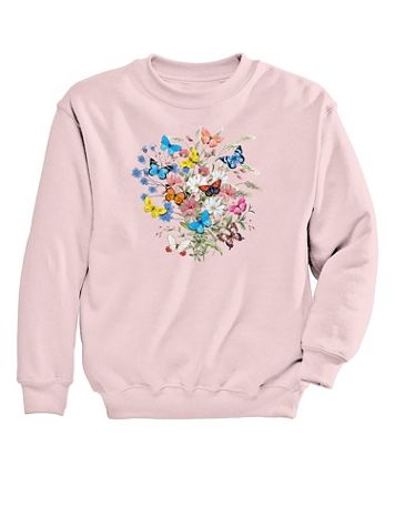 Butterfly Graphic Sweatshirt - Image 1 of 1