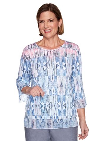 Alfred Dunner Stained Glass Knit Top - Image 1 of 2