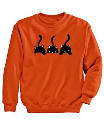 Cats Graphic Sweatshirt - Image 1 of 1
