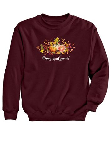 Thanksgiving Graphic Sweatshirt - Image 1 of 1