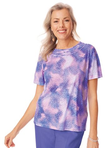 Alfred Dunner® Tie Dye Knit Top - Image 1 of 6