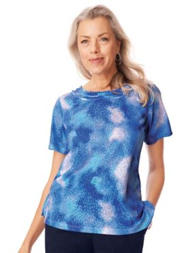 Alfred Dunner® Tie Dye Knit Top