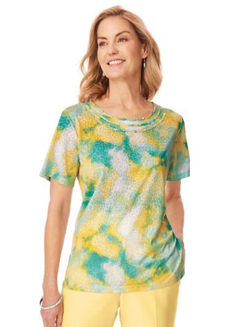 Alfred Dunner® Tie Dye Knit Top - Image 1 of 5