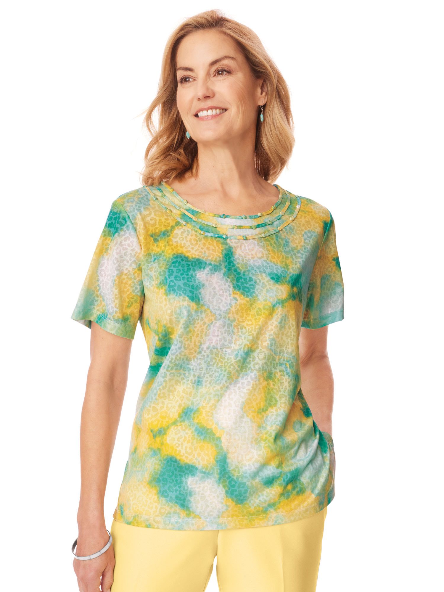 Alfred Dunner® Tie Dye Knit Top