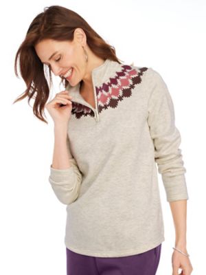 Women's Plus Size Fleece Tops & Sweatshirts