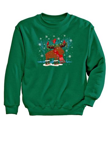 Moose Graphic Sweatshirt - Image 1 of 1