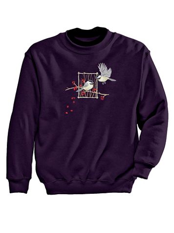Chickadee Embroidered Sweatshirt - Image 1 of 1
