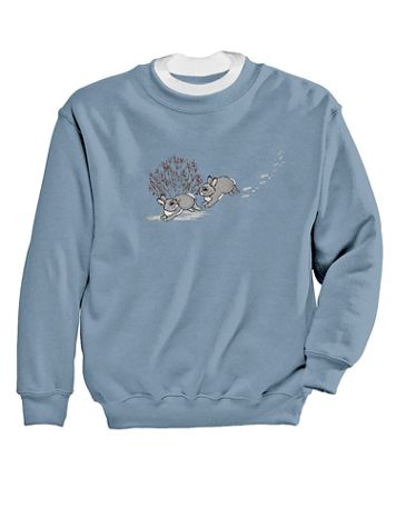 Bunnies Embroidered Sweatshirt - Image 1 of 1