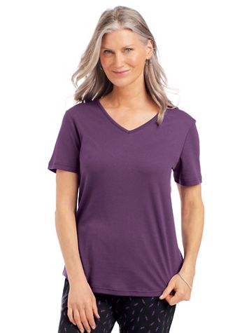 Essential Knit Collection: V-Neck Tee - Image 1 of 5