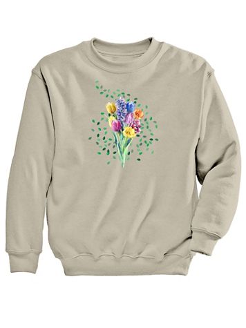 Bouquet Graphic Sweatshirt - Image 1 of 1