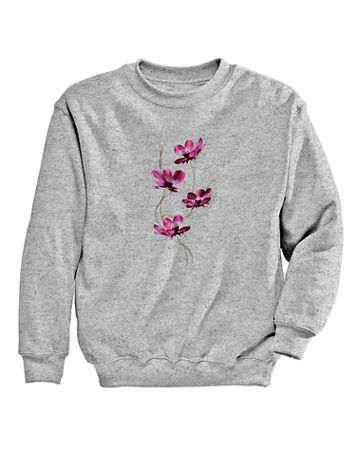 Floral Spray Graphic Sweatshirt - Image 1 of 1