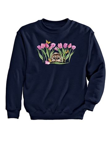 Tulip Graphic Sweatshirt - Image 1 of 1