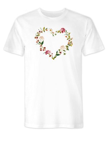 Floral Heart Graphic Tee - Image 2 of 2