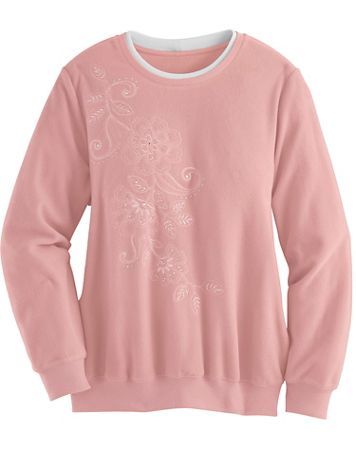 Alfred Dunner® Embroidered Sweatshirt - Image 1 of 7