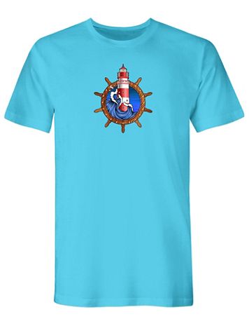 Lighthouse Wave Graphic Tee - Image 2 of 2
