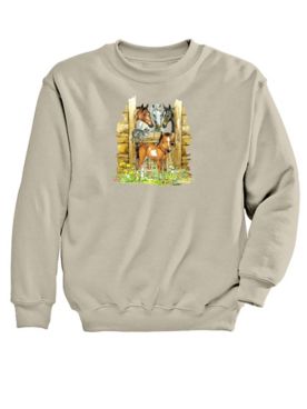 Barn Foal Graphic Sweatshirt