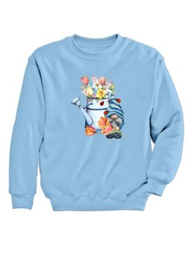 Garden Gnome Graphic Sweatshirt