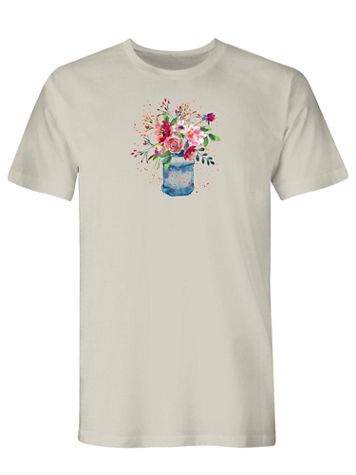 Watercolor Bouquet Graphic Tee - Image 1 of 1