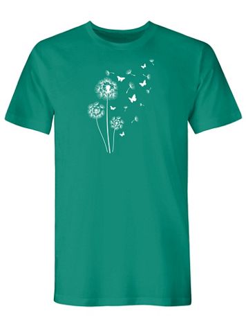 Dandelion Butterfly Graphic Tee - Image 2 of 2