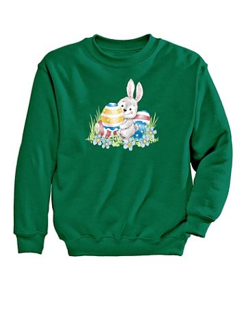 Easter Bunny Graphic Sweatshirt - Image 1 of 1
