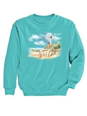 Beach Front Graphic Sweatshirt - Image 1 of 1