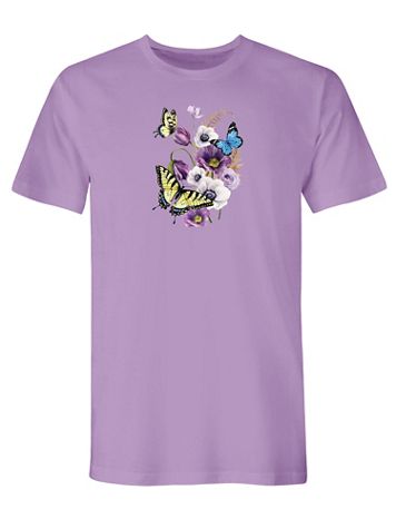 Butterfly Blooms Graphic Tee - Image 2 of 2
