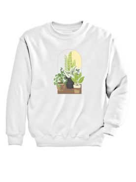 Window Plants Graphic Sweatshirt