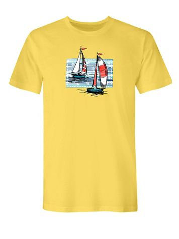 Sail Boats Graphic Tee - Image 1 of 1