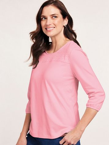Eyelet Yoke Top - Image 1 of 4