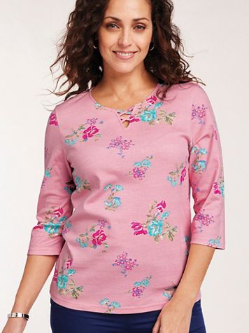 Flora Criss Cross Knit Top - Image 1 of 4