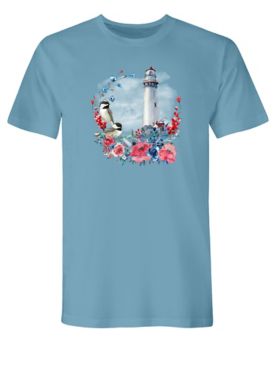 Lighthouse Floral Graphic Tee