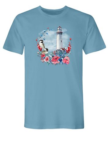 Lighthouse Floral Graphic Tee - Image 2 of 2