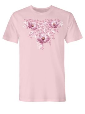 Floral Scroll Graphic Tee