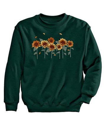 Sunflower Chain Graphic Sweatshirt - Image 1 of 1
