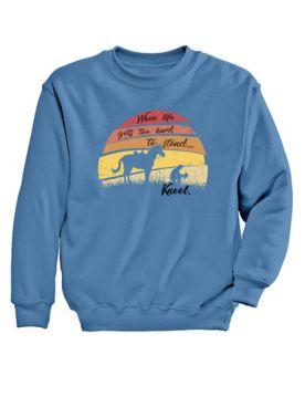 Horse Kneel Graphic Sweatshirt
