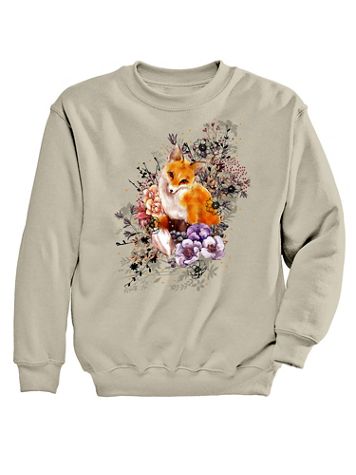 Autumn Fox Graphic Sweatshirt - Image 1 of 1