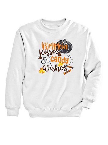 Pumpkin Kisses Graphic Sweatshirt - Image 1 of 1