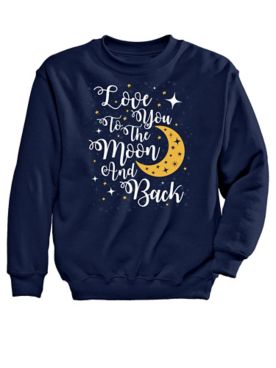 Moon and Back Graphic Sweatshirt