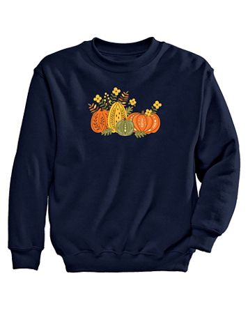 Fall Pumpkins Graphic Sweatshirt - Image 1 of 1