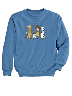 Autumn Puppy Graphic Sweatshirt