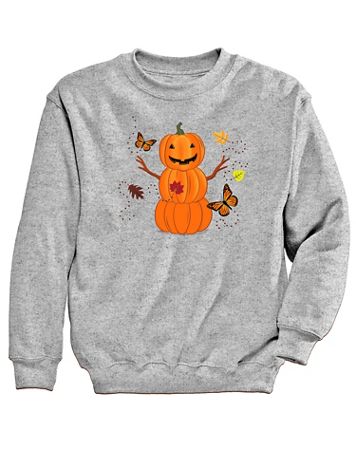 Pumpkin Man Graphic Sweatshirt - Image 1 of 1