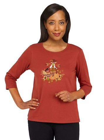 Alfred Dunner Classics Scarecrow Top - Image 5 of 5