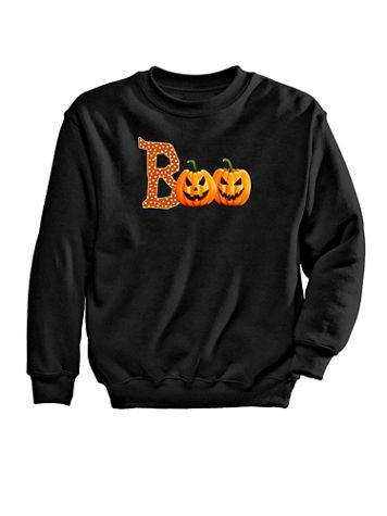 Pumpkin Boo Graphic Sweatshirt - Image 1 of 1