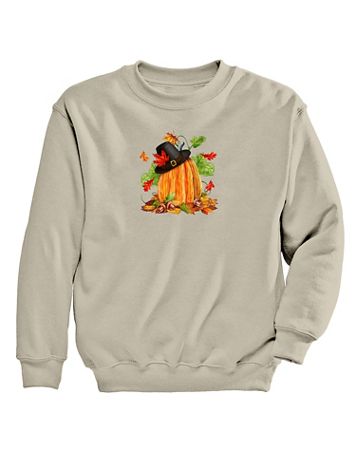 Thanksgiving Pumpkin Graphic Sweatshirt - Image 2 of 2
