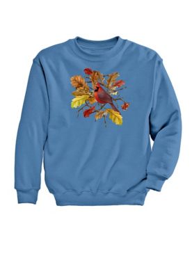 Autumn Cardinal Graphic Sweatshirt