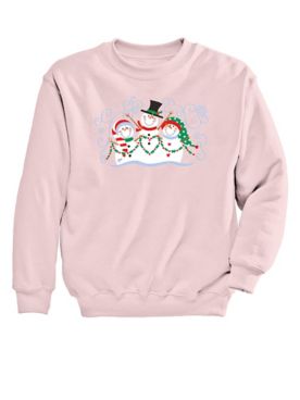Snowman Love Graphic Sweatshirt